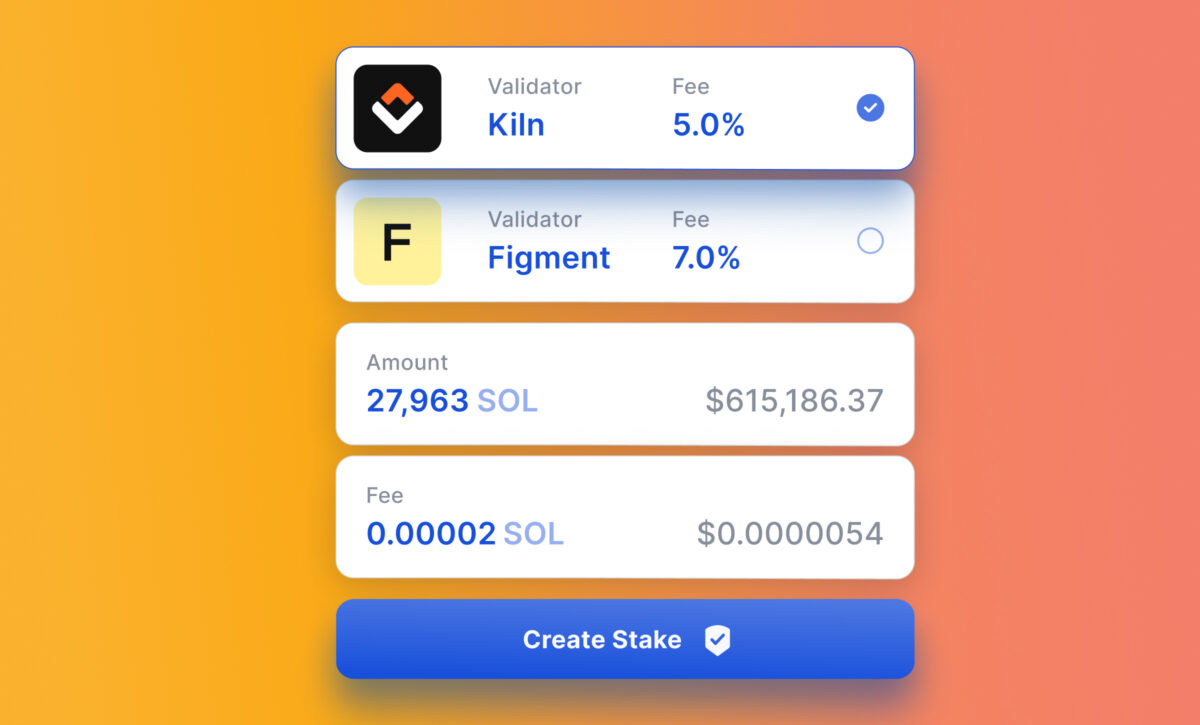 Staking services for your customers